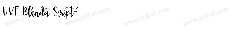 UVF Blenda Script字体转换